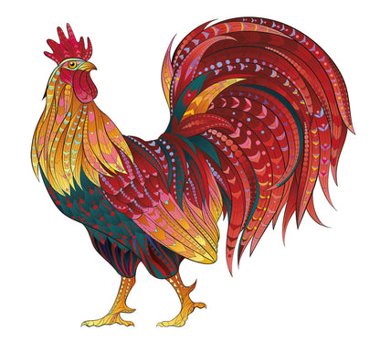 MANDALA PUZZLES - IL GALLO