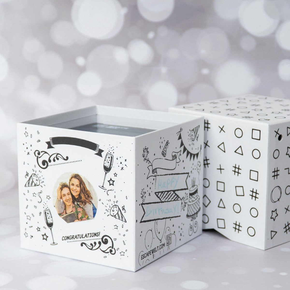 CONFEZIONE REGALO SEGRETO CON LUCCHETTO - SECRET GIFT BOX WITH PADLOCK