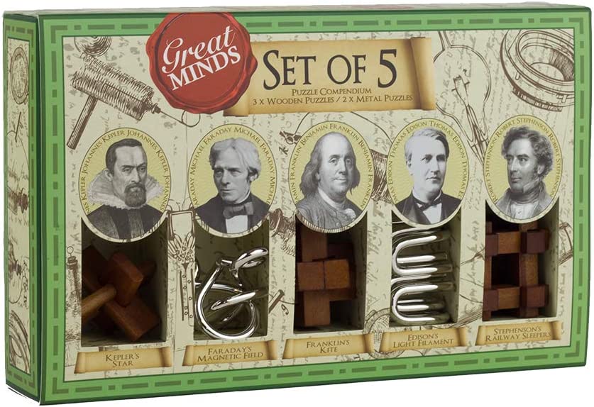 SET LEGNO E METALLO 5 IN 1 - GRANDI CERVELLI - UOMINI