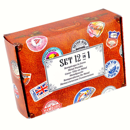 SET 12 IN 1 METALLO VALIGETTA - SERIE VIAGGIATORI