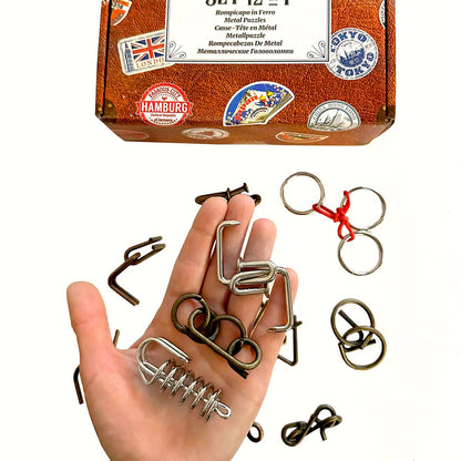SET 12 IN 1 METALLO VALIGETTA - SERIE VIAGGIATORI