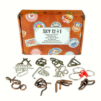 SET 12 IN 1 METALLO VALIGETTA - SERIE VIAGGIATORI
