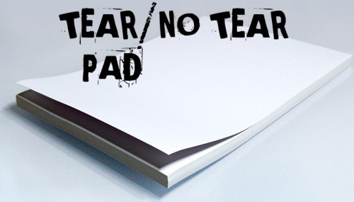 No Tear Pad (Small, 3.5 X 3.5, Tear/No Tear Alternating) by Alan Wong 