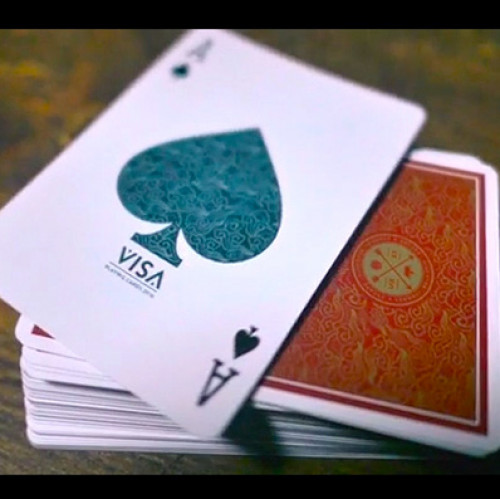 VISA Playing Cards - Red