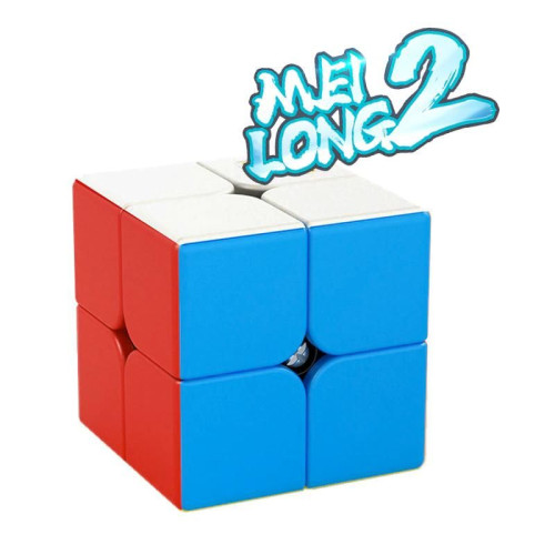 Mei Long 2x2 layers Cube Stickerless Cubo