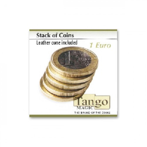 Stack of coins (leather cone included) - 1 Euro